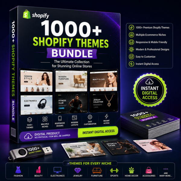 1000+ Shopify Themes Bundle